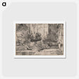 アートポストカード-The Virgin and Child with Cat and Snake - レンブラント ファン レイン Postcard.