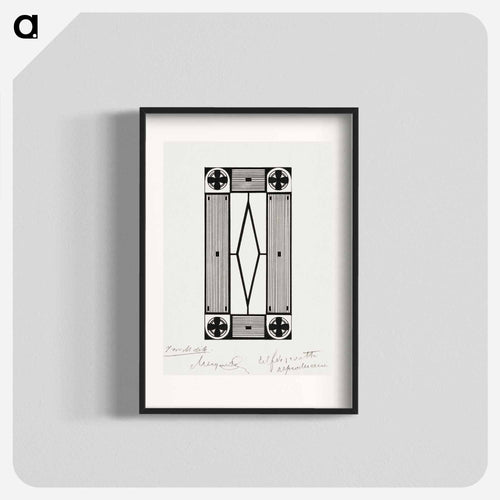 Ornament with flower
 - サミュエル ジェスルン Poster.