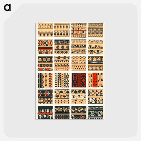 アートポストカード-Nineteenth Century Ornamental Pattern
 - 装飾の文法 Postcard.