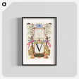 アートポスター-Guide for Constructing the Letter V from Mira Calligraphiae Monumenta
 - 書道のお手本 Poster.