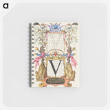 アートメモ帳-Guide for Constructing the Letter V from Mira Calligraphiae Monumenta
 - 書道のお手本 Memo.