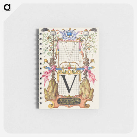アートメモ帳-Guide for Constructing the Letter V from Mira Calligraphiae Monumenta
 - 書道のお手本 Memo.