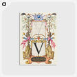 アートポストカード-Guide for Constructing the Letter V from Mira Calligraphiae Monumenta
 - 書道のお手本 Postcard.