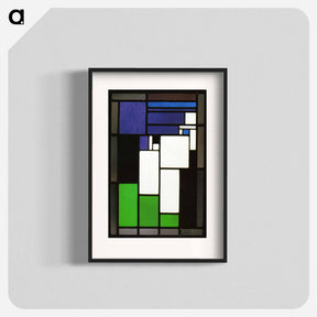 アートポスター-Stained glass composition "Woman" - テオ ファン ドゥースブルフ Poster.