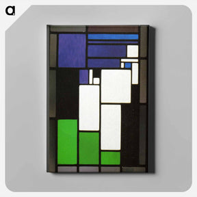 アートパネル-Stained glass composition "Woman" - テオ ファン ドゥースブルフ Canvas.