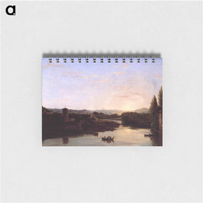 アートメモ帳-View of the Arno - トーマス コール Memo.