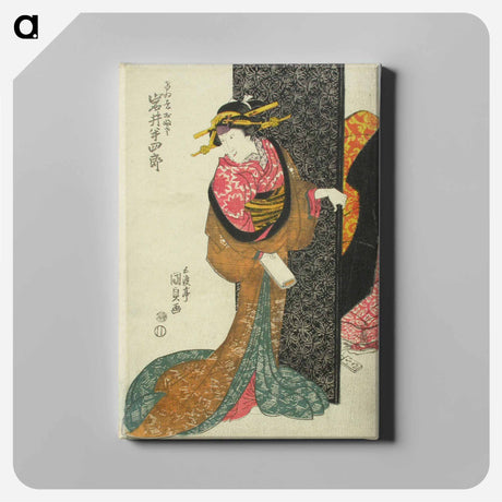 アートパネル-Actor Iwai Hanshiro V in the Play Imose no En Risho Kumi-Ito
 - 歌川 国貞 Canvas.