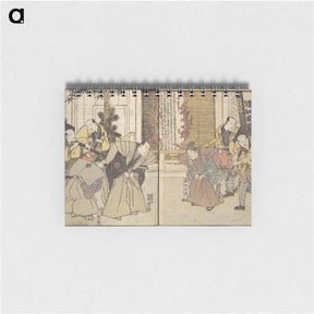 アートメモ帳-Amusements of Kabuki Actors of the "Third Floor" [Dressing Room]
 - 歌川 豊国 Memo.