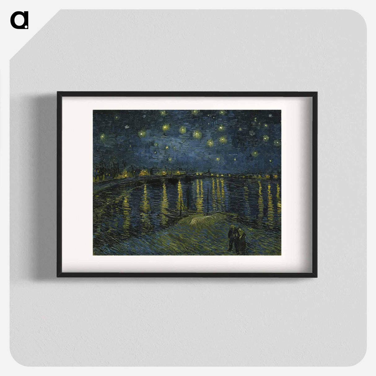 Starry Night on the Rhone - フィンセント ファン ゴッホ Poster.