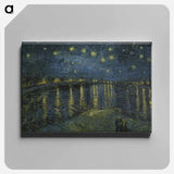 Starry Night on the Rhone - Vincent van Gogh Canvas.