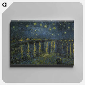 アートパネル-Starry Night on the Rhone - フィンセント ファン ゴッホ Canvas.