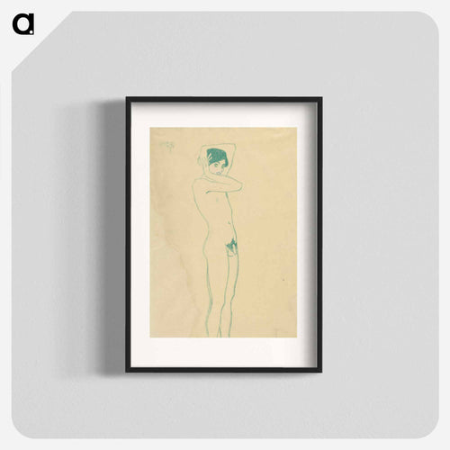 Männlicher Akt, stehend im Halbprofil
 - ウィーン博物館 Poster.