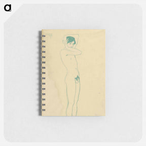 アートメモ帳-Männlicher Akt, stehend im Halbprofil
 - ウィーン博物館 Memo.