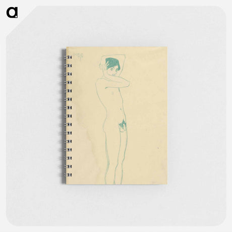 アートメモ帳-Männlicher Akt, stehend im Halbprofil
 - ウィーン博物館 Memo.