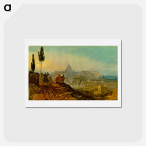 アートポストカード-St. Peter's from the south - ウィリアム ターナー Postcard.