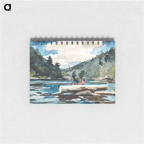 アートメモ帳-Hudson River, Logging - ウィンスロー ホーマー Memo.
