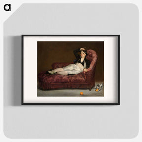 アートポスター-Reclining Young Woman in Spanish Costume
 - イェール大学アートギャラリー Poster.