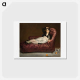 アートポストカード-Reclining Young Woman in Spanish Costume
 - イェール大学アートギャラリー Postcard.