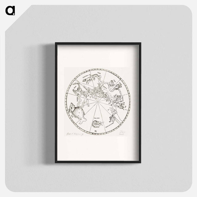 アートポスター-The Southern Hemisphere of the Celestial Globe - アルブレヒト デューラー Poster.