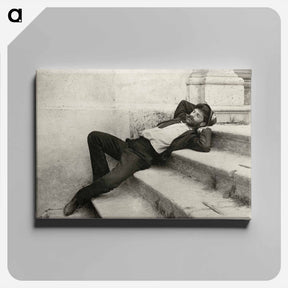 アートパネル-Self-Portrait, Cortina - アルフレッド スティーグリッツ Canvas.