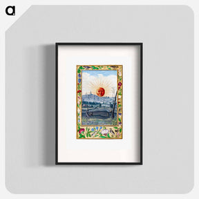 アートポスター-Sun with Human Face Rising
 - 大英図書館 Poster.