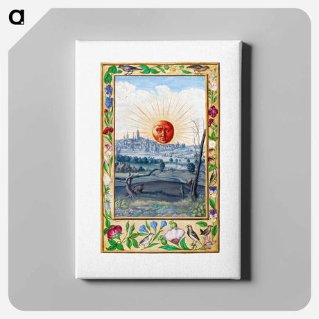 アートパネル-Sun with Human Face Rising
 - 大英図書館 Canvas.