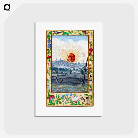 アートポストカード-Sun with Human Face Rising
 - 大英図書館 Postcard.