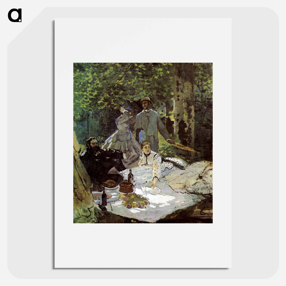 Luncheon on the Grass - Claude Monet Poster.