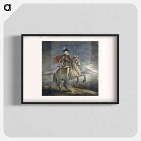 アートポスター-Equestrian Portrait of Philip III - ディエゴ ベラスケス Poster.