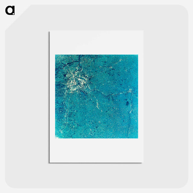 アートポストカード-Aerial View of Minneapolis-St. Paul
 - 上空からの地球 Postcard.