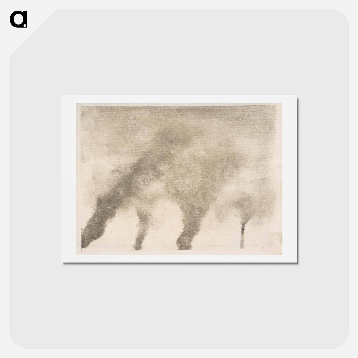 アートポストカード-Factory Smoke - エドガー ドガ Postcard.