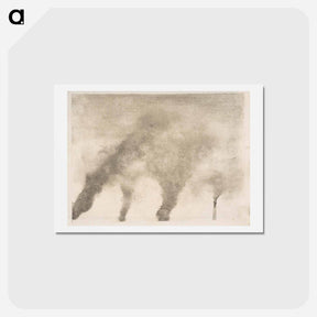 アートポストカード-Factory Smoke - エドガー ドガ Postcard.