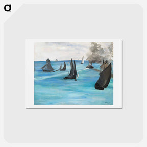アートポストカード-Sea View, Calm Weather - エドゥアール マネ Postcard.