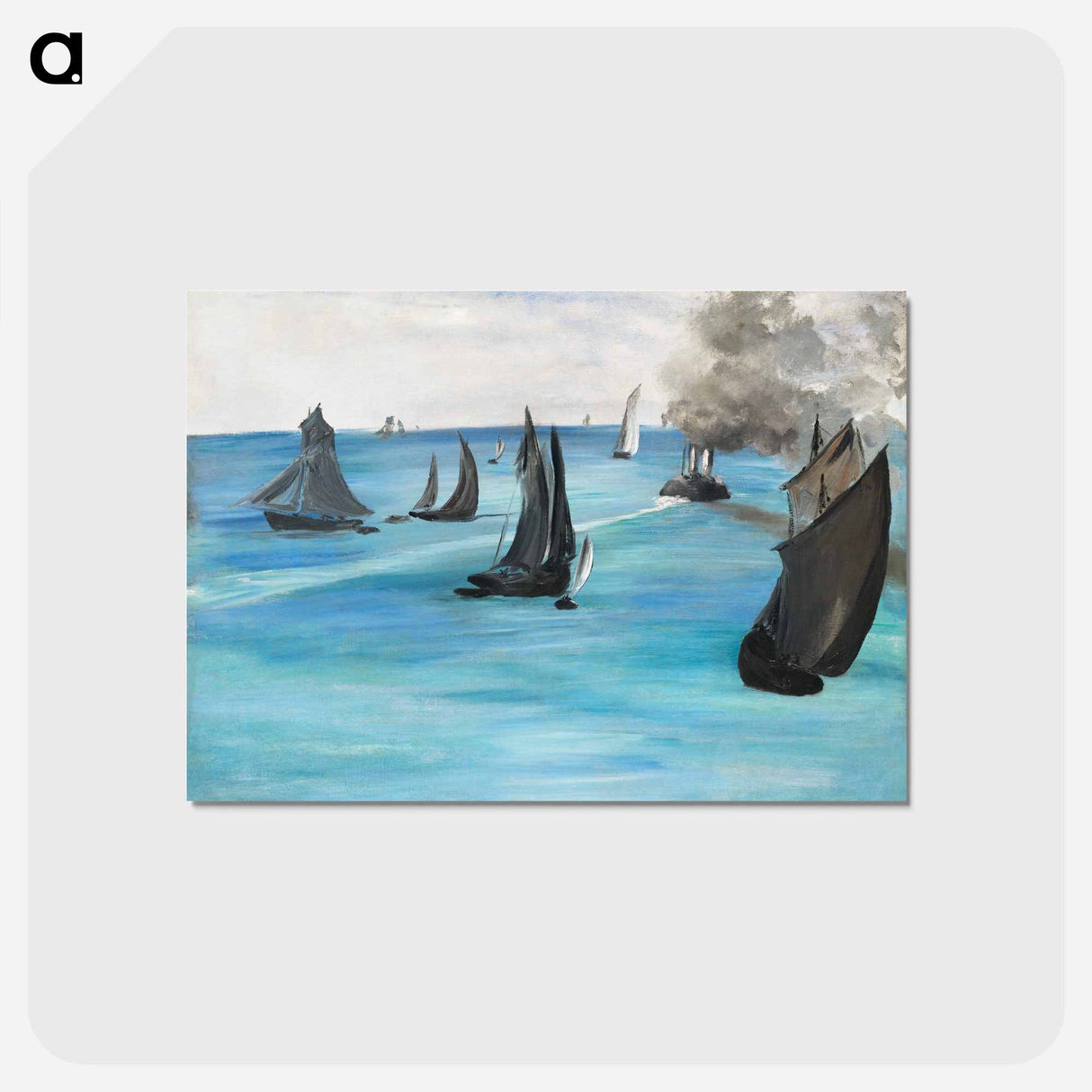 アートポストカード-Sea View, Calm Weather - エドゥアール マネ Postcard.