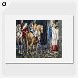 Quest for the Holy Grail Tapestries: The Failure of Sir Gawaine - エドワード バーン ジョーンズ Poster.