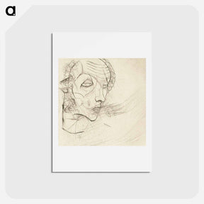 アートポストカード-Self-portrait - エゴン シーレ Postcard.