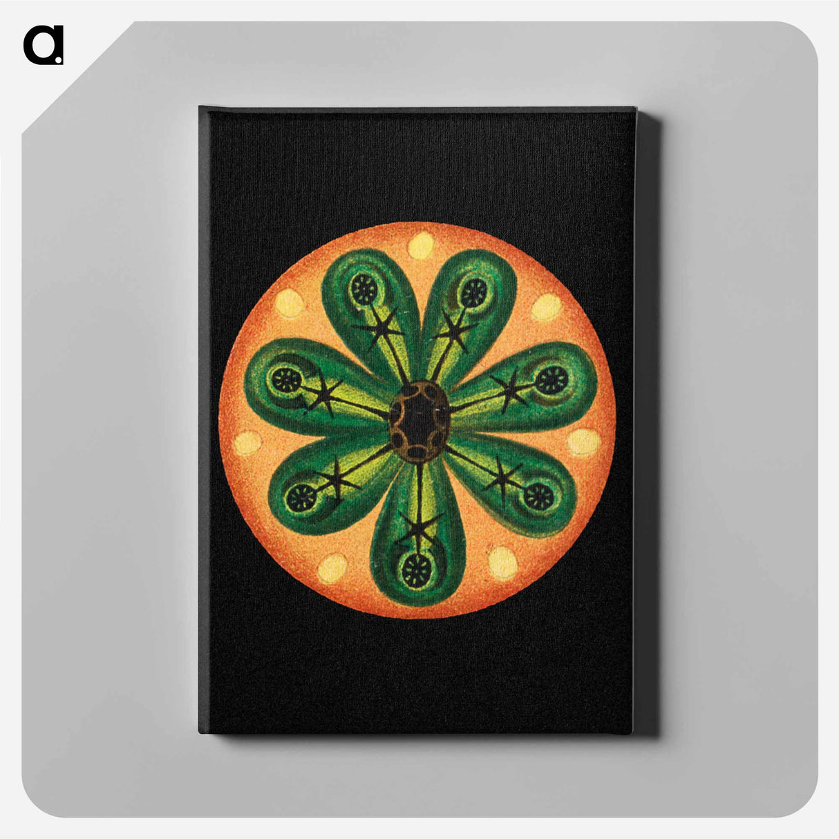 Colorful vintage tunicate marine life illustration - エルンスト ヘッケル Canvas.
