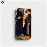 Two Women - Ernst Ludwig Kirchner Phone Case.