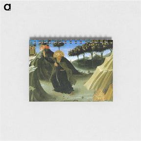 アートメモ帳-Saint Anthony the Abbot Tempted by a Lump of Gold - フラ アンジェリコ Memo.