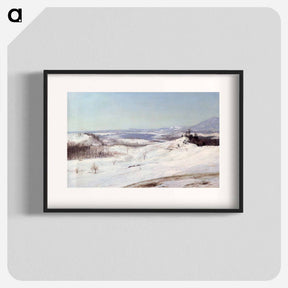 アートポスター-View of Olana in the Snow - フレデリック エドウィン チャーチ Poster.
