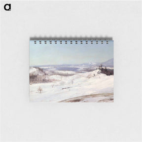 アートメモ帳-View of Olana in the Snow - フレデリック エドウィン チャーチ Memo.