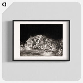 アートポスター-Sleeping Cheetah
 - ジョージ スタッブス Poster.