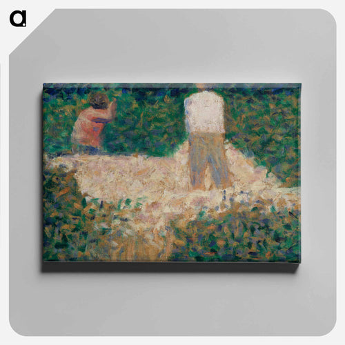 Two Stonebreakers - Georges Seurat Canvas.