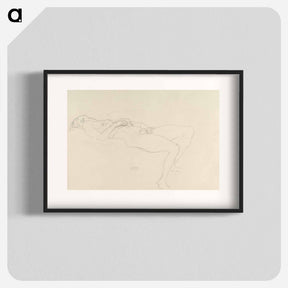 アートポスター-Reclining Nude - グスタフ クリムト Poster.