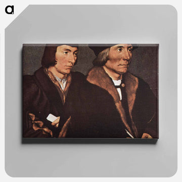 Thomas Godsalve of Norwich and his Son, John - ハンス ホルバイン Canvas.