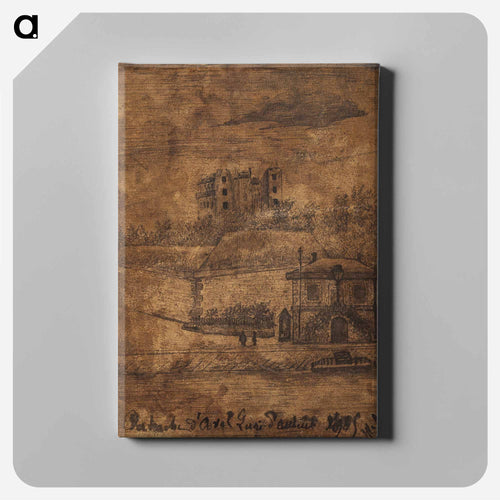 Mess Downstream, the Auteuil Quai - Henri Rousseau Canvas.