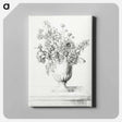 アートパネル-Flowers in a vase - ジャン ベルナール Canvas.