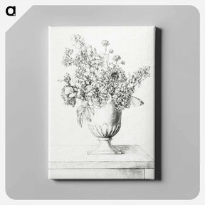 アートパネル-Flowers in a vase - ジャン ベルナール Canvas.