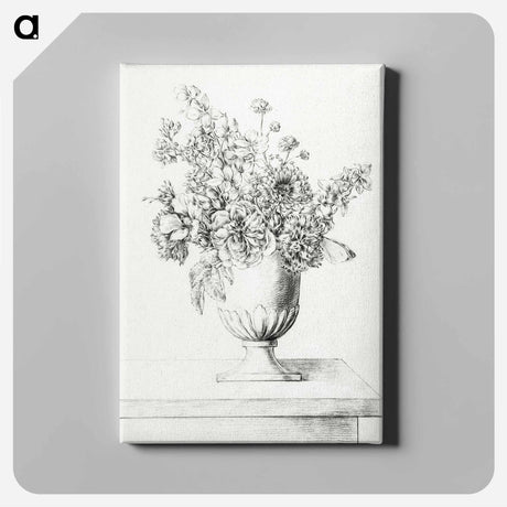 アートパネル-Flowers in a vase - ジャン ベルナール Canvas.