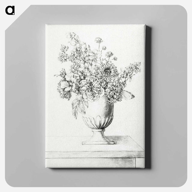 アートパネル-Flowers in a vase - ジャン ベルナール Canvas.